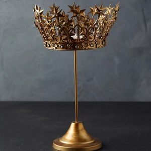Anthropologie Starry Crown On Stand Votive Holder